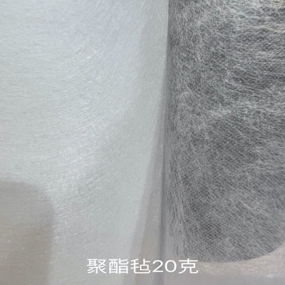 20g/M2 Thin Polyester Veil White Color Combine With Fiberglass To Form The Combo Mat