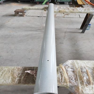 Tubo redondo de pultrusión de FRP 76x8mmx2400mm con envoltura de alfombra de punto como poste de cerca
